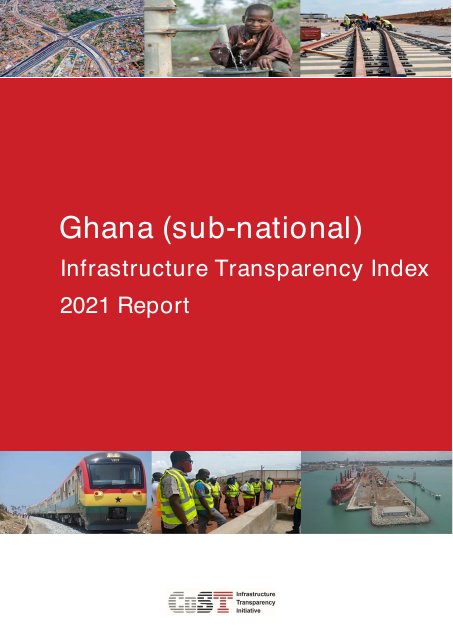 Portada de CoST Ghana Sub-national ITI Report 2021
