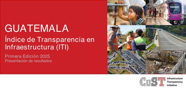Portada de CoST Guatemala ITI Summary Report 2025
