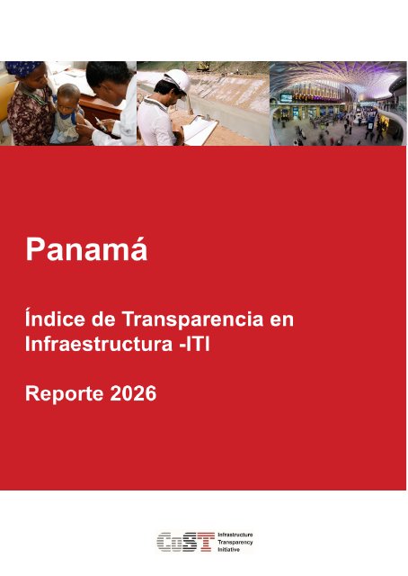 Portada de CoST Panama ITI Report 2025