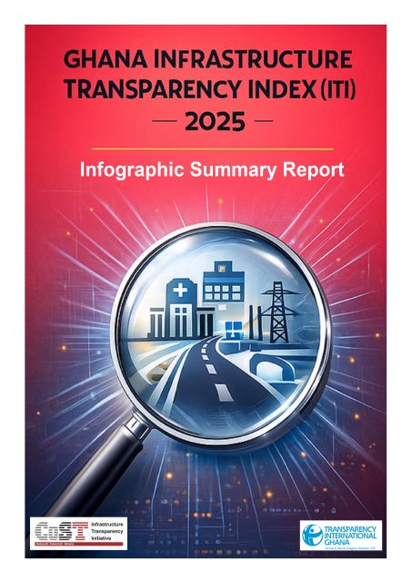 Portada de CoST Sekondi-Takoradi ITI Report 2025, Infographic Summary