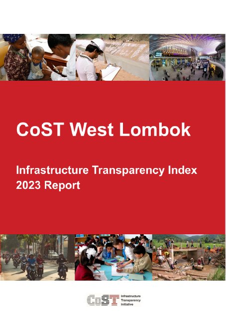 Portada de CoST West Lombok ITI Report 2023